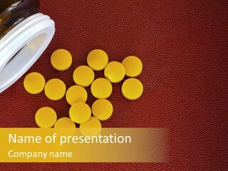 Plastic Yellow Closeup PowerPoint Template