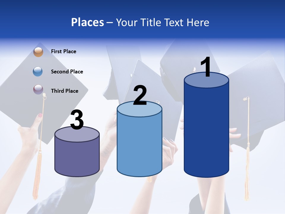 Content Bachelors Mortarboard PowerPoint Template