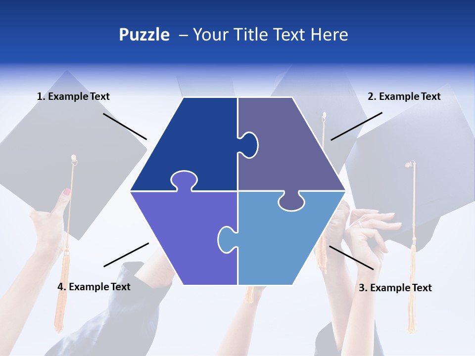 Content Bachelors Mortarboard PowerPoint Template