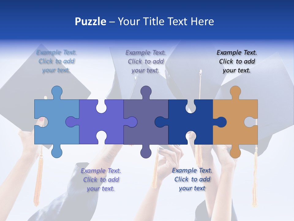 Content Bachelors Mortarboard PowerPoint Template