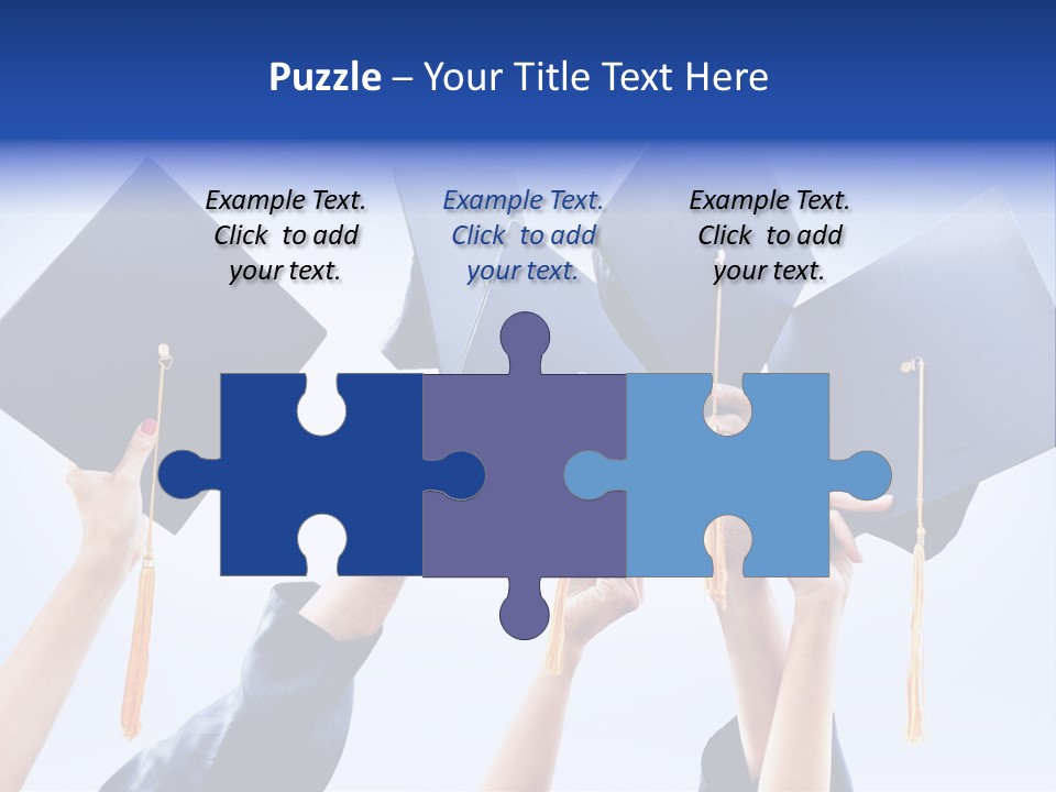 Content Bachelors Mortarboard PowerPoint Template