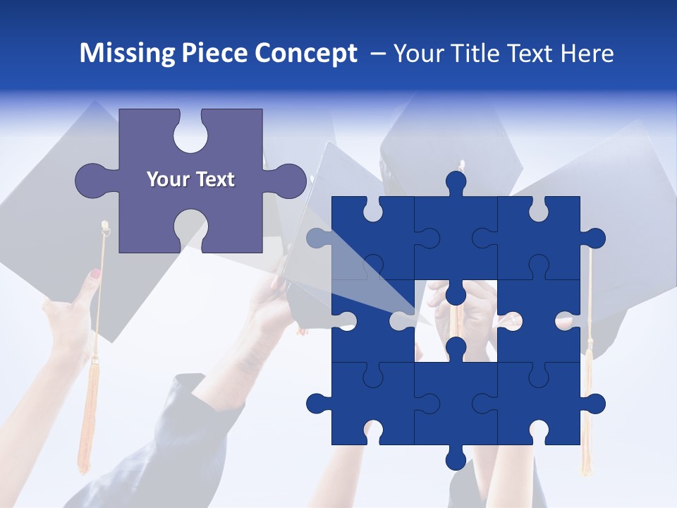 Content Bachelors Mortarboard PowerPoint Template