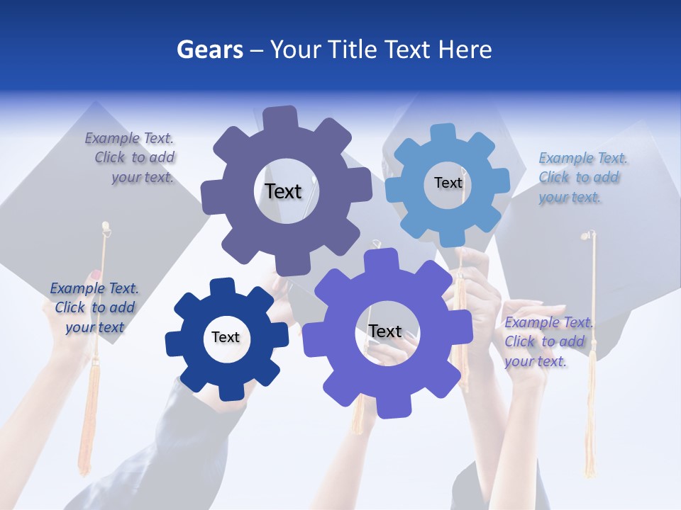 Content Bachelors Mortarboard PowerPoint Template