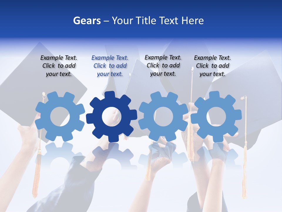 Content Bachelors Mortarboard PowerPoint Template