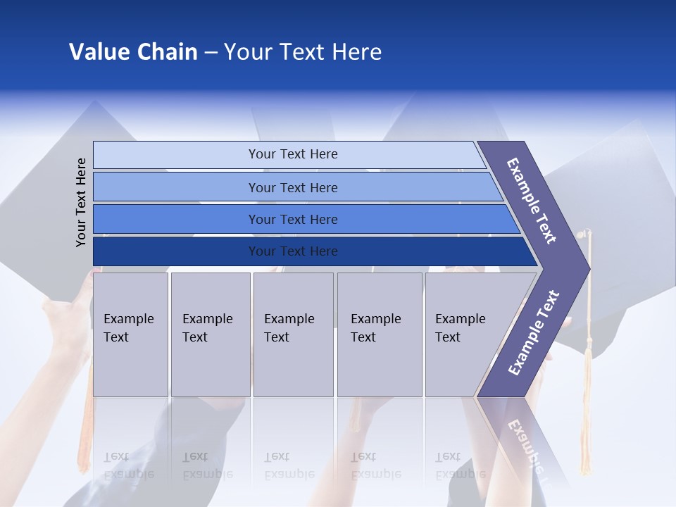 Content Bachelors Mortarboard PowerPoint Template