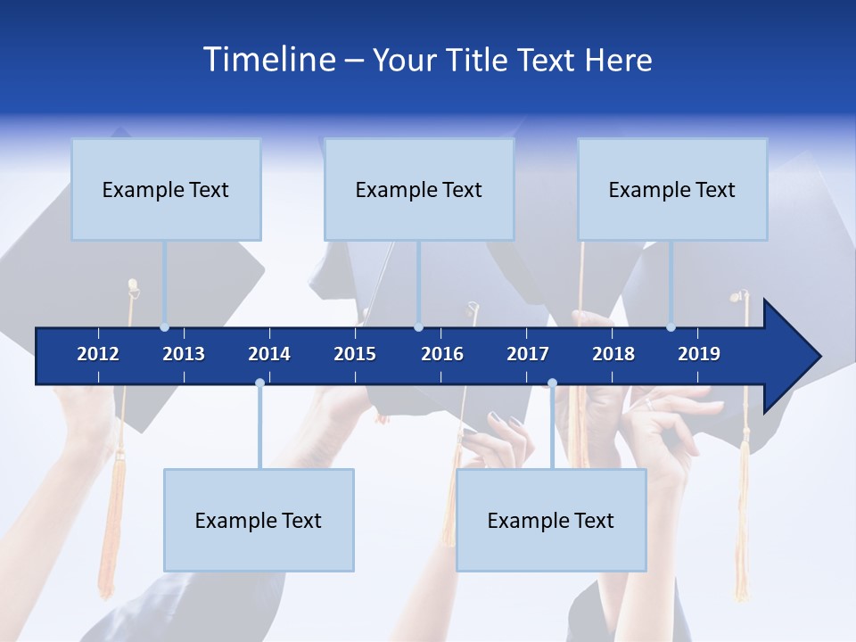 Content Bachelors Mortarboard PowerPoint Template