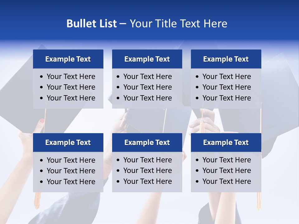 Content Bachelors Mortarboard PowerPoint Template