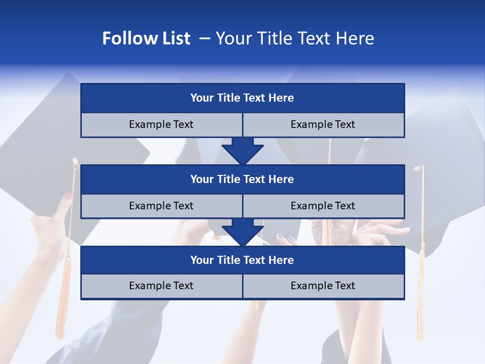 Content Bachelors Mortarboard PowerPoint Template