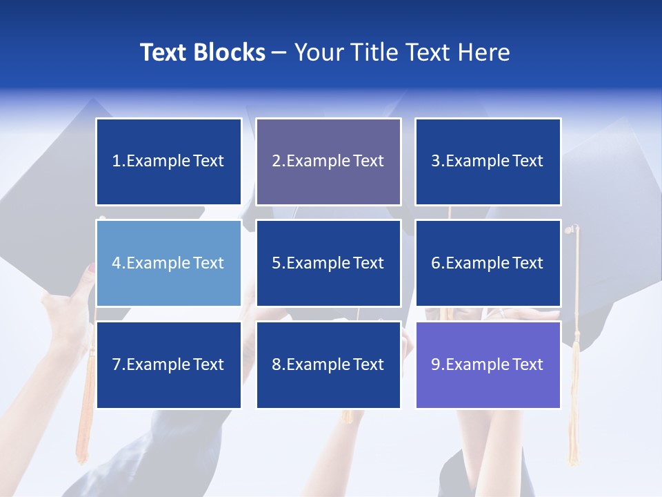 Content Bachelors Mortarboard PowerPoint Template