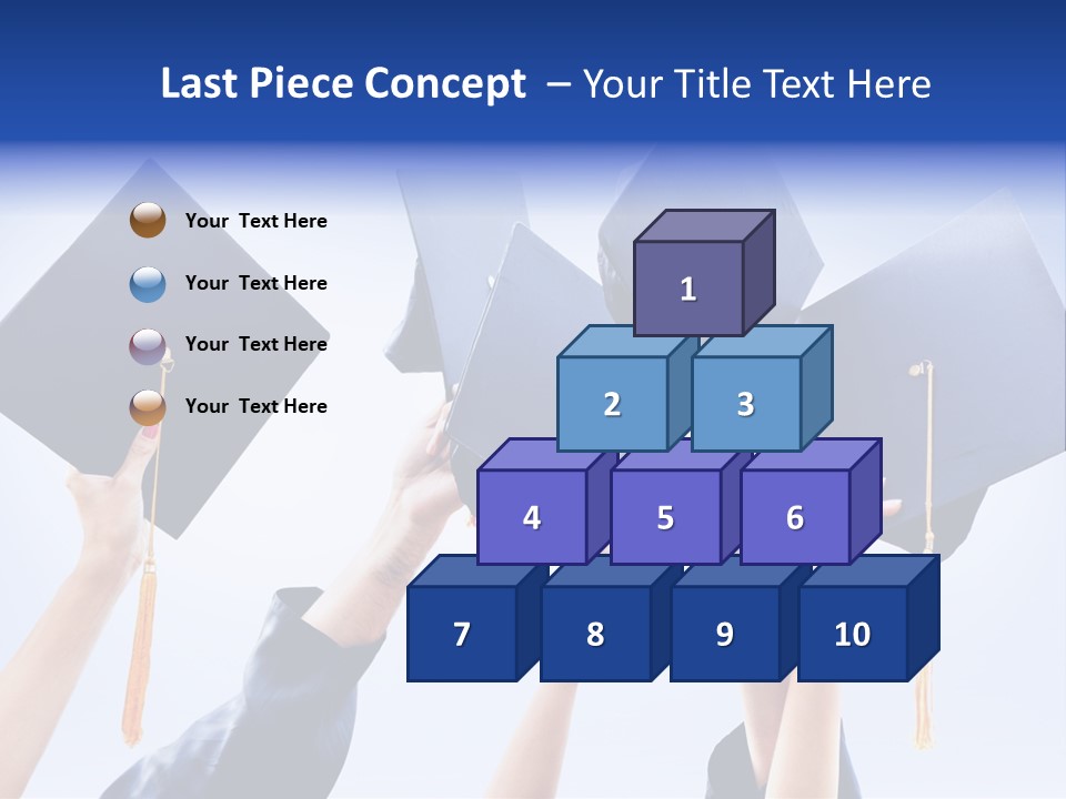 Content Bachelors Mortarboard PowerPoint Template