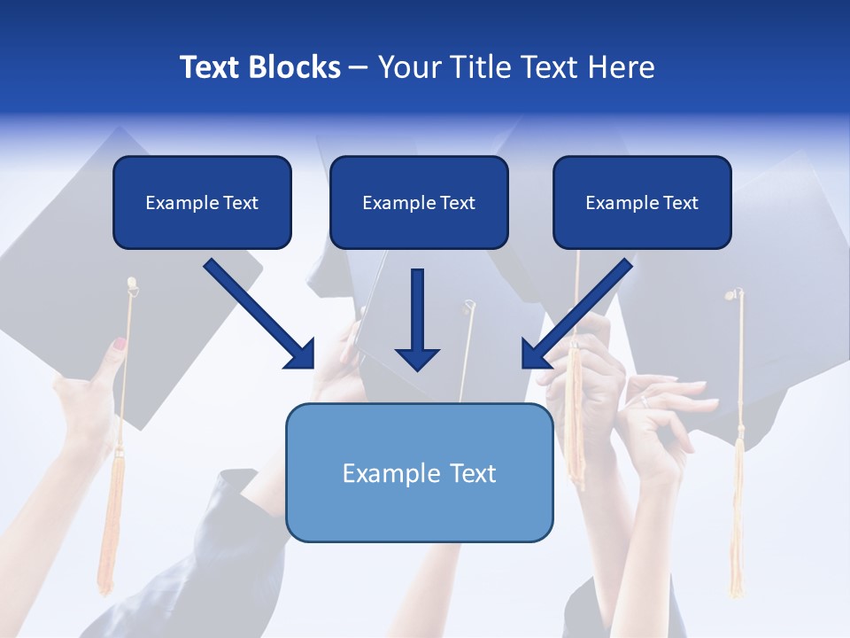Content Bachelors Mortarboard PowerPoint Template