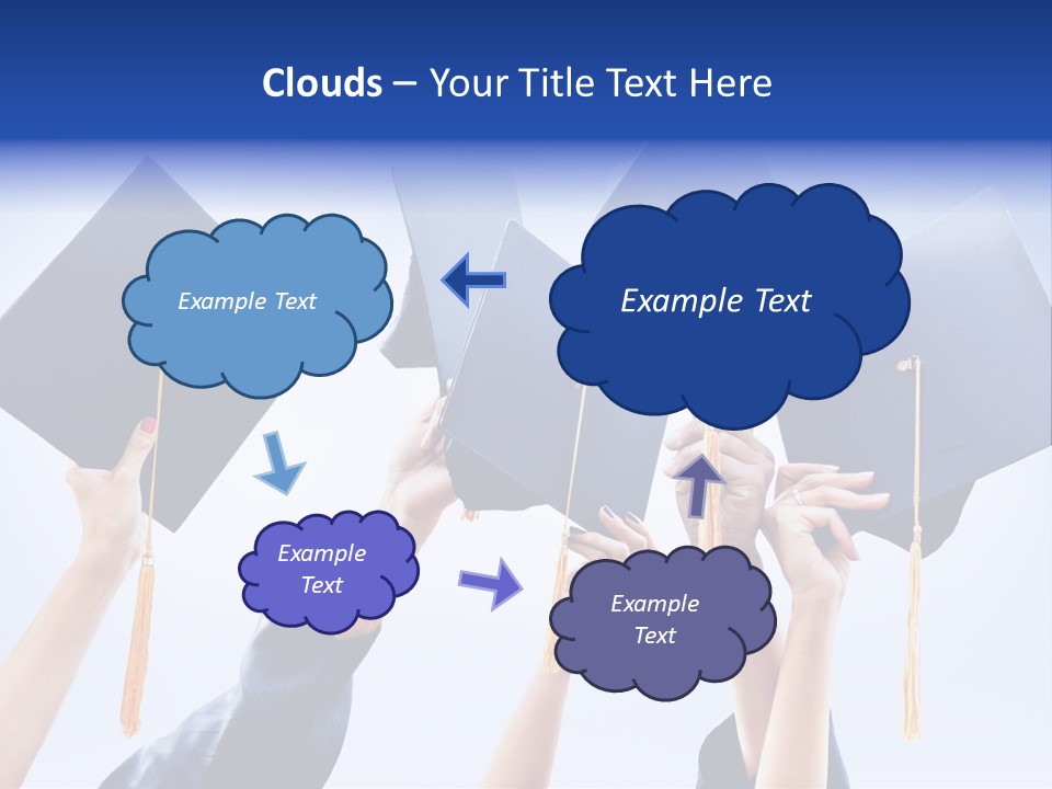 Content Bachelors Mortarboard PowerPoint Template