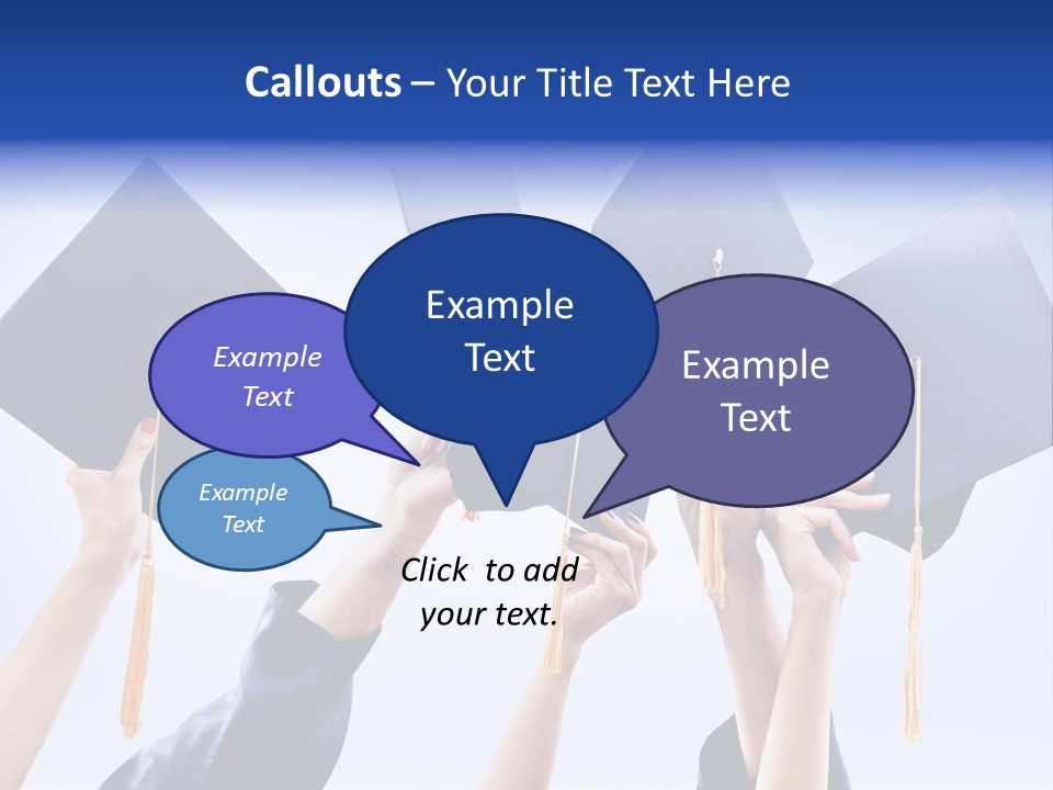 Content Bachelors Mortarboard PowerPoint Template