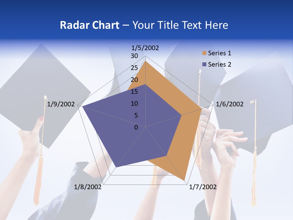 Content Bachelors Mortarboard PowerPoint Template