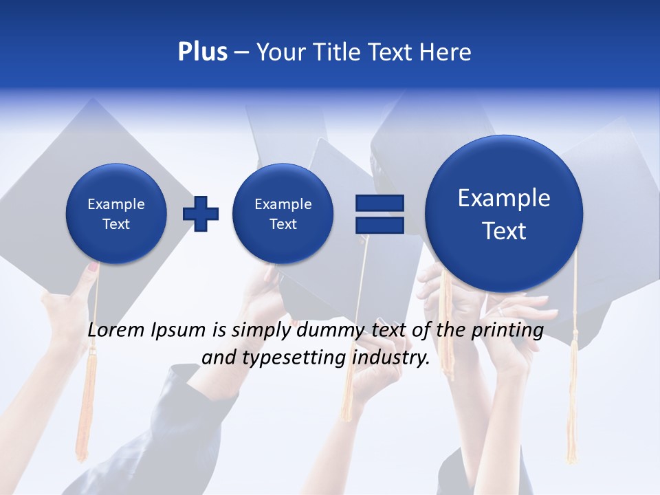 Content Bachelors Mortarboard PowerPoint Template
