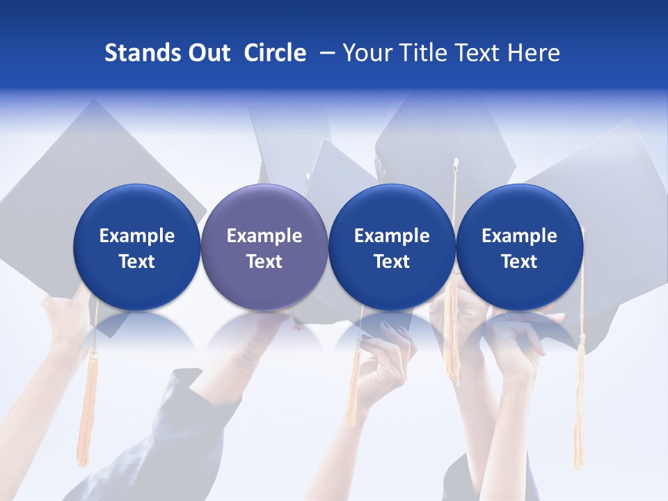 Content Bachelors Mortarboard PowerPoint Template