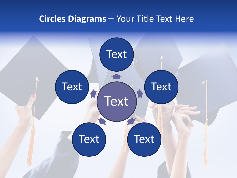 Content Bachelors Mortarboard PowerPoint Template