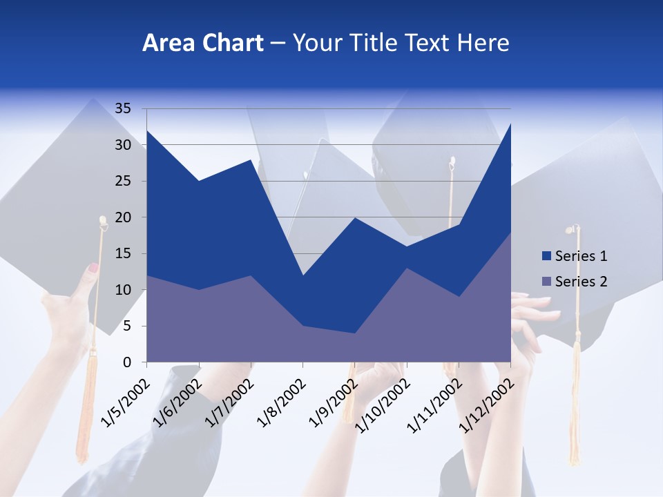 Content Bachelors Mortarboard PowerPoint Template