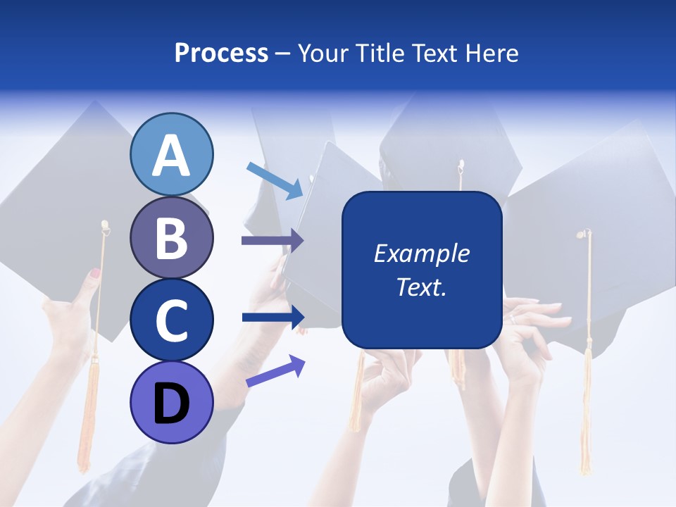 Content Bachelors Mortarboard PowerPoint Template