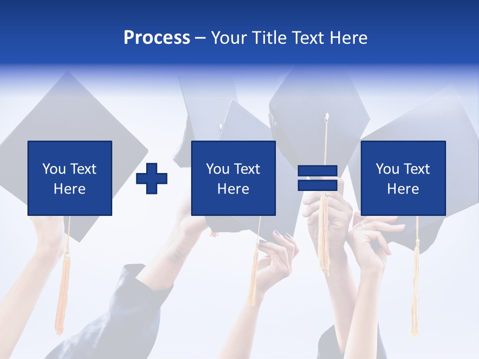 Content Bachelors Mortarboard PowerPoint Template