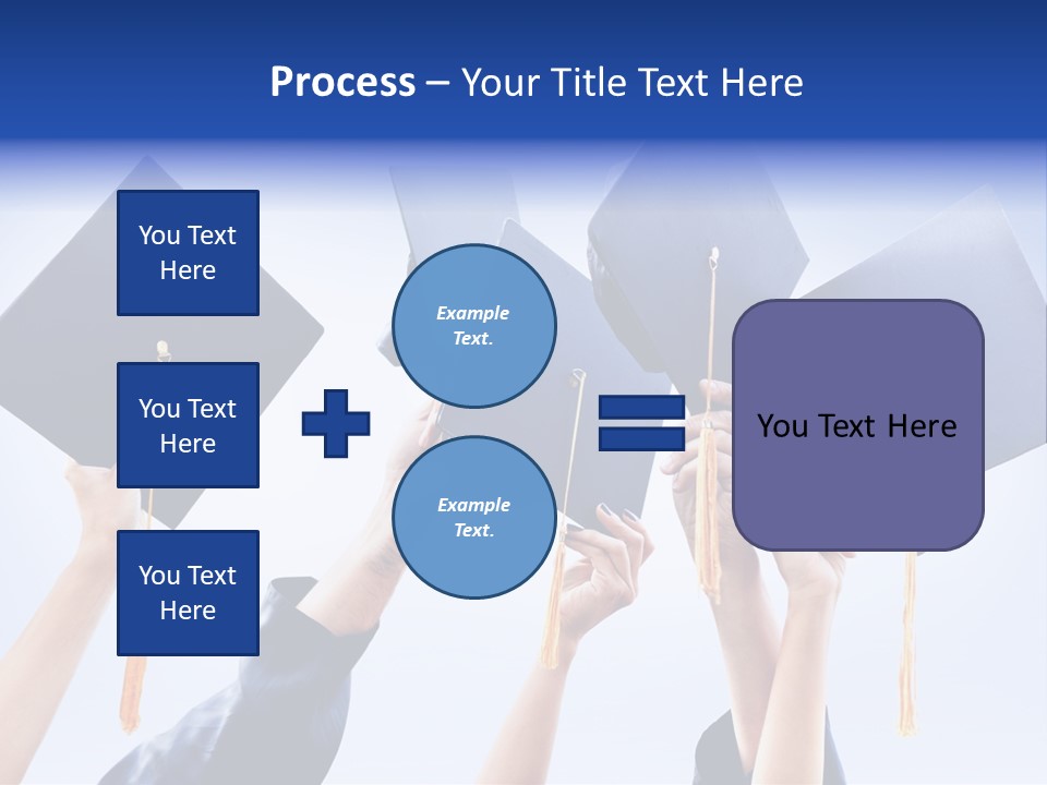 Content Bachelors Mortarboard PowerPoint Template