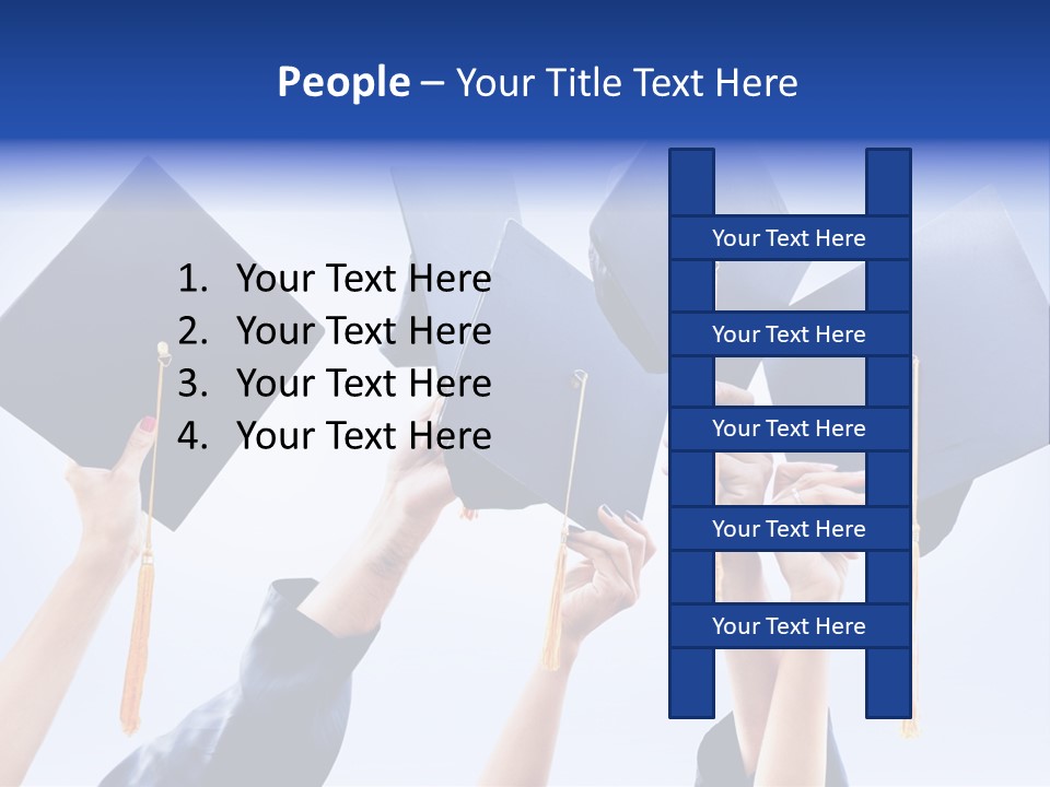 Content Bachelors Mortarboard PowerPoint Template