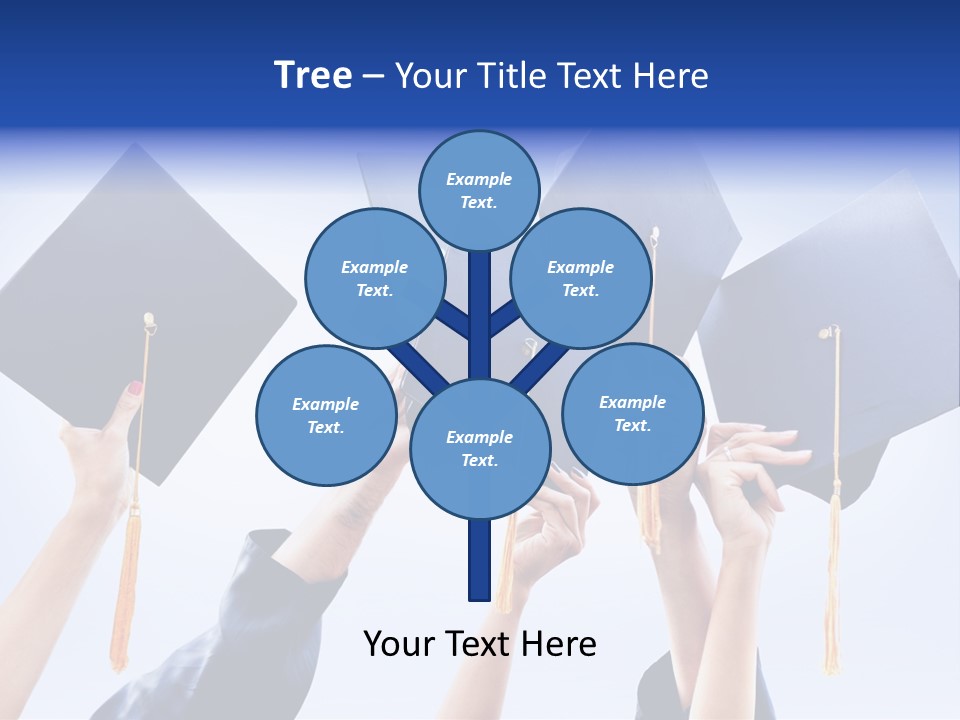 Content Bachelors Mortarboard PowerPoint Template