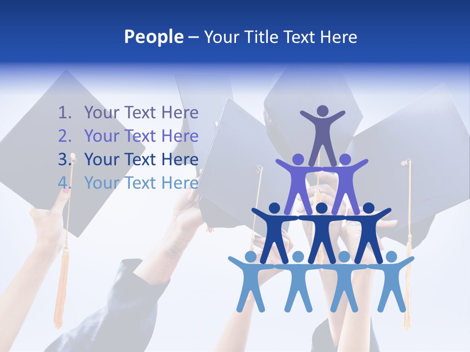 Content Bachelors Mortarboard PowerPoint Template