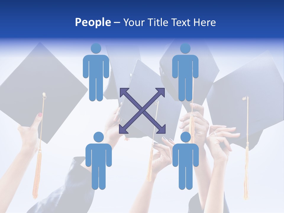 Content Bachelors Mortarboard PowerPoint Template
