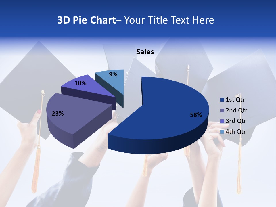 Content Bachelors Mortarboard PowerPoint Template