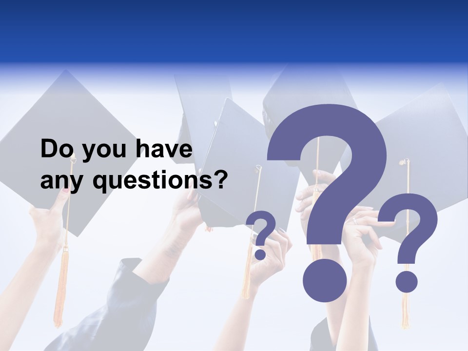 Content Bachelors Mortarboard PowerPoint Template