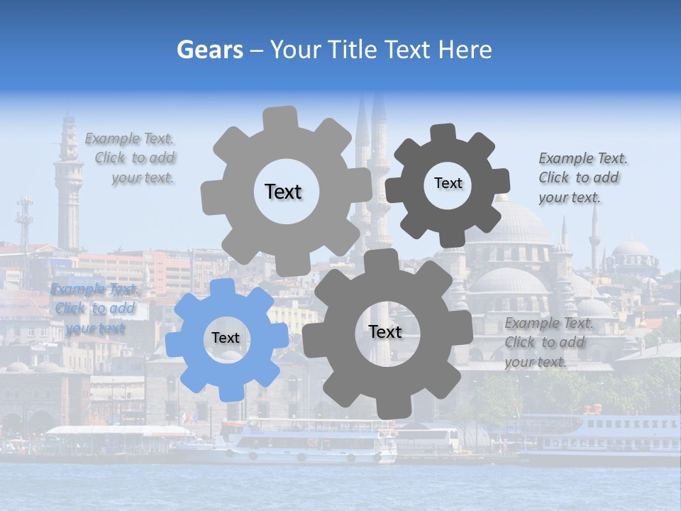 Ottoman Roof Urban PowerPoint Template