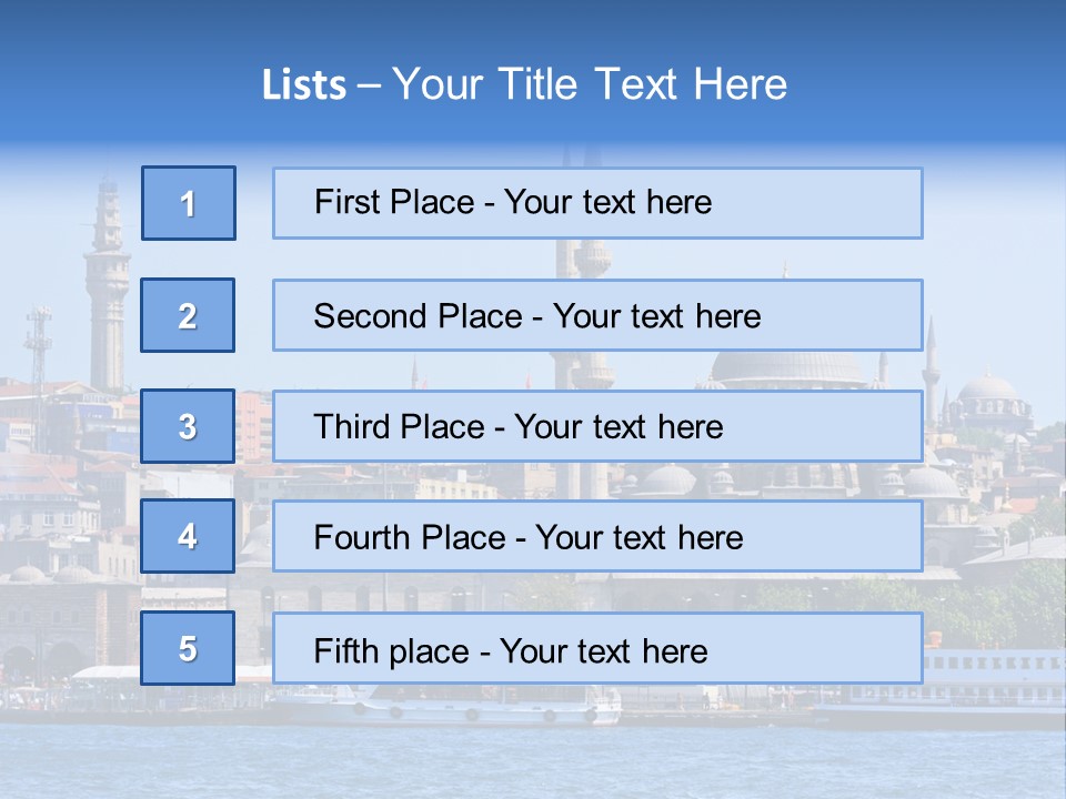Ottoman Roof Urban PowerPoint Template