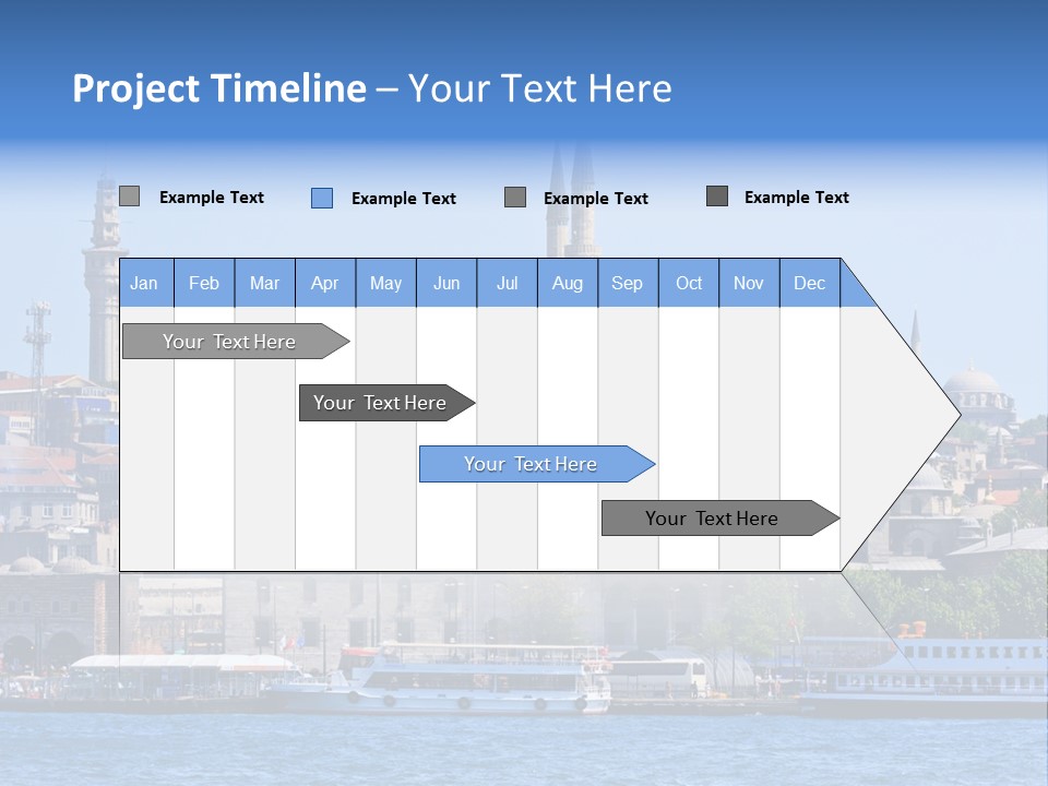 Ottoman Roof Urban PowerPoint Template