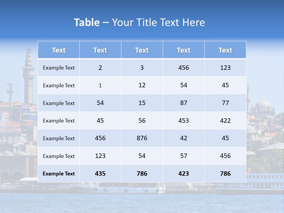 Ottoman Roof Urban PowerPoint Template