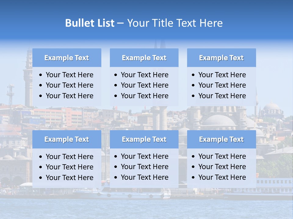 Ottoman Roof Urban PowerPoint Template