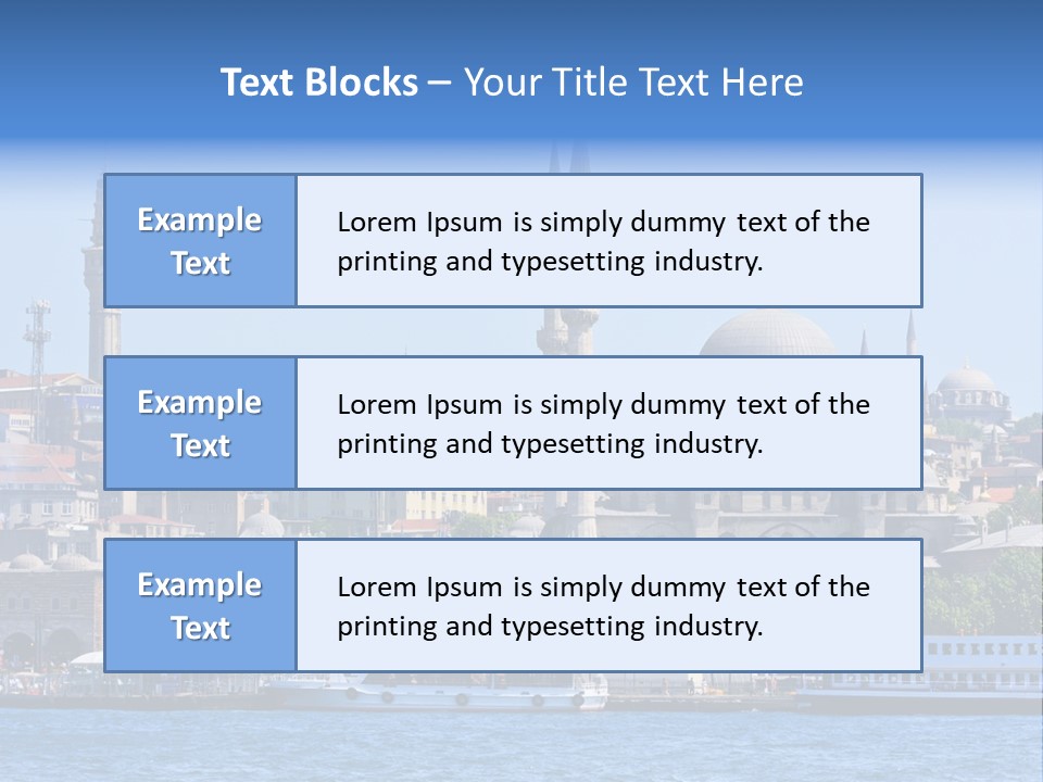 Ottoman Roof Urban PowerPoint Template