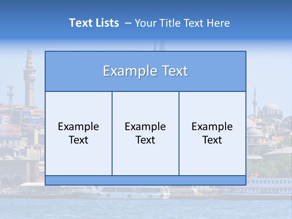 Ottoman Roof Urban PowerPoint Template