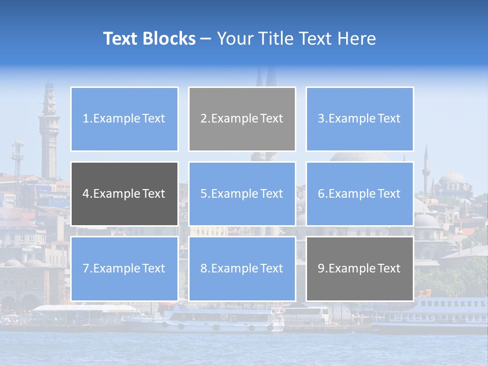 Ottoman Roof Urban PowerPoint Template