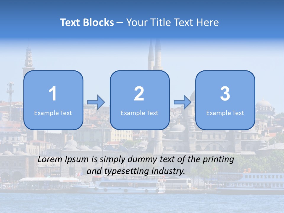 Ottoman Roof Urban PowerPoint Template