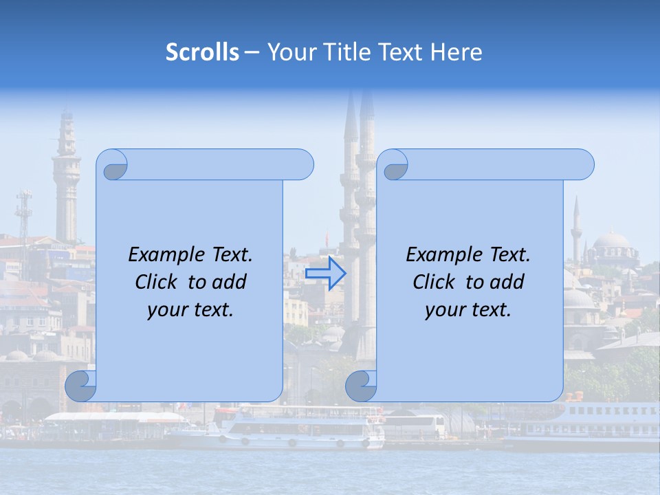 Ottoman Roof Urban PowerPoint Template