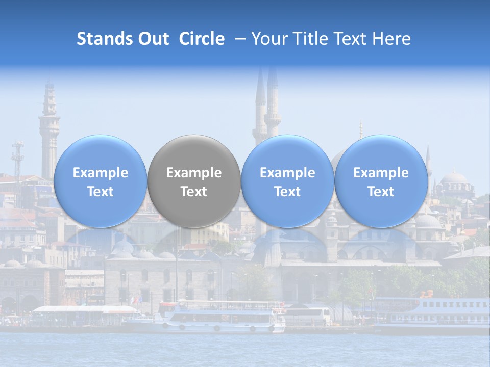 Ottoman Roof Urban PowerPoint Template
