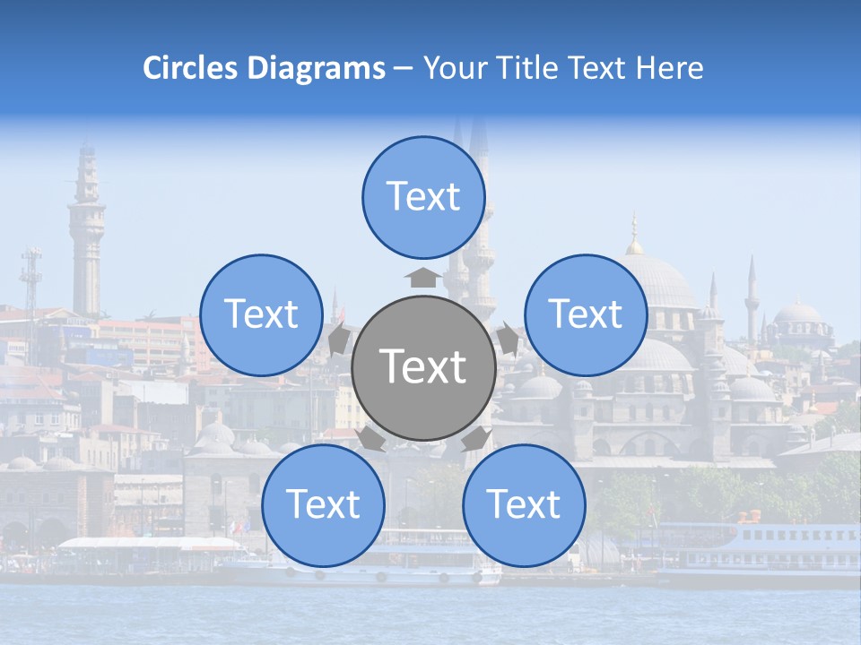 Ottoman Roof Urban PowerPoint Template