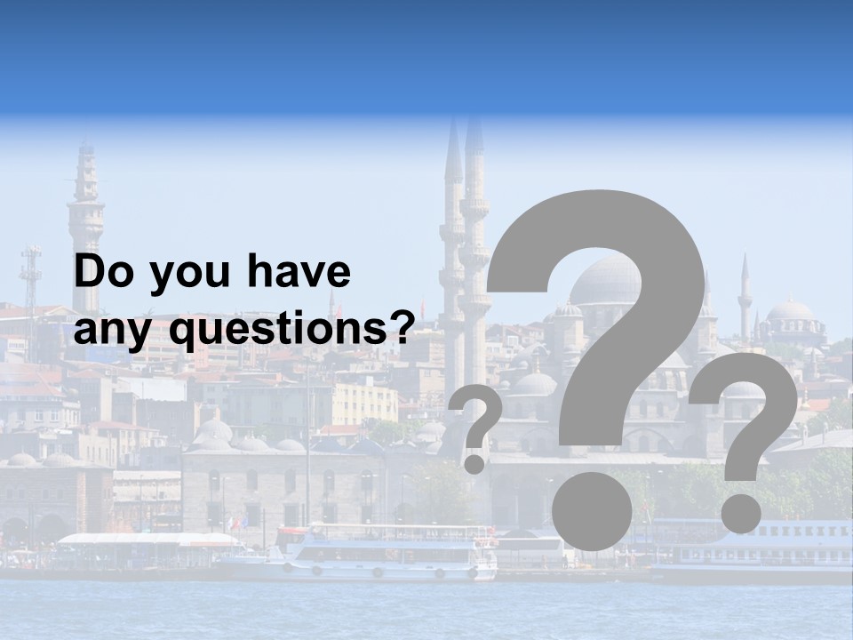 Ottoman Roof Urban PowerPoint Template