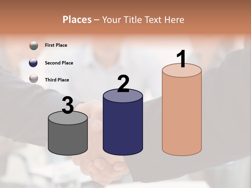 Suit Shaking Businessman PowerPoint Template