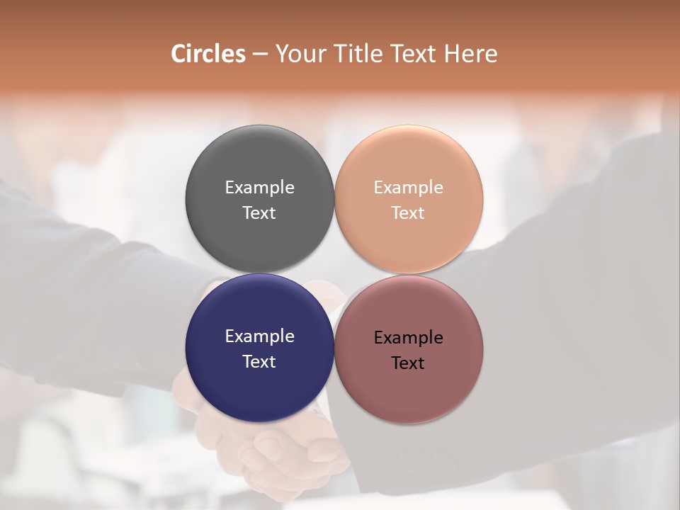 Suit Shaking Businessman PowerPoint Template