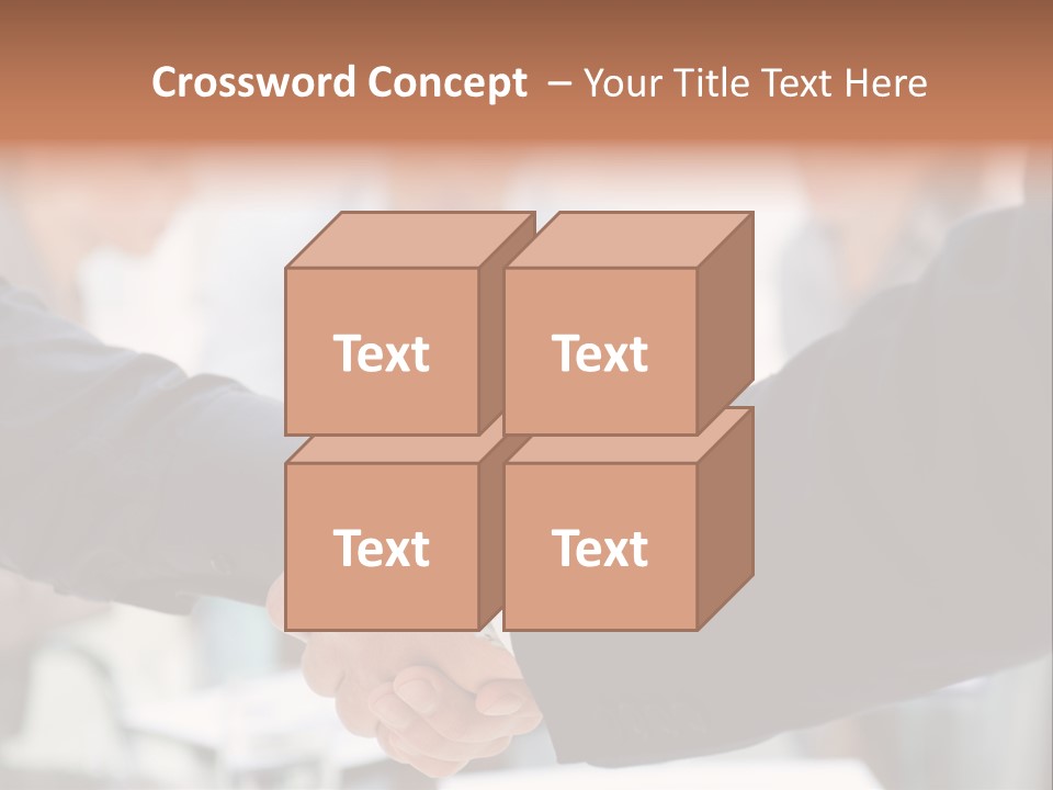 Suit Shaking Businessman PowerPoint Template