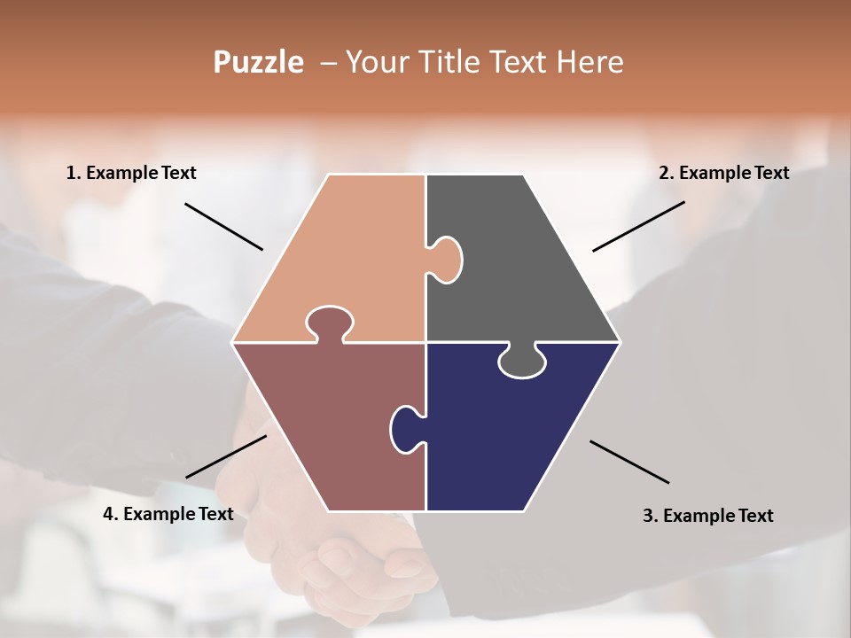 Suit Shaking Businessman PowerPoint Template