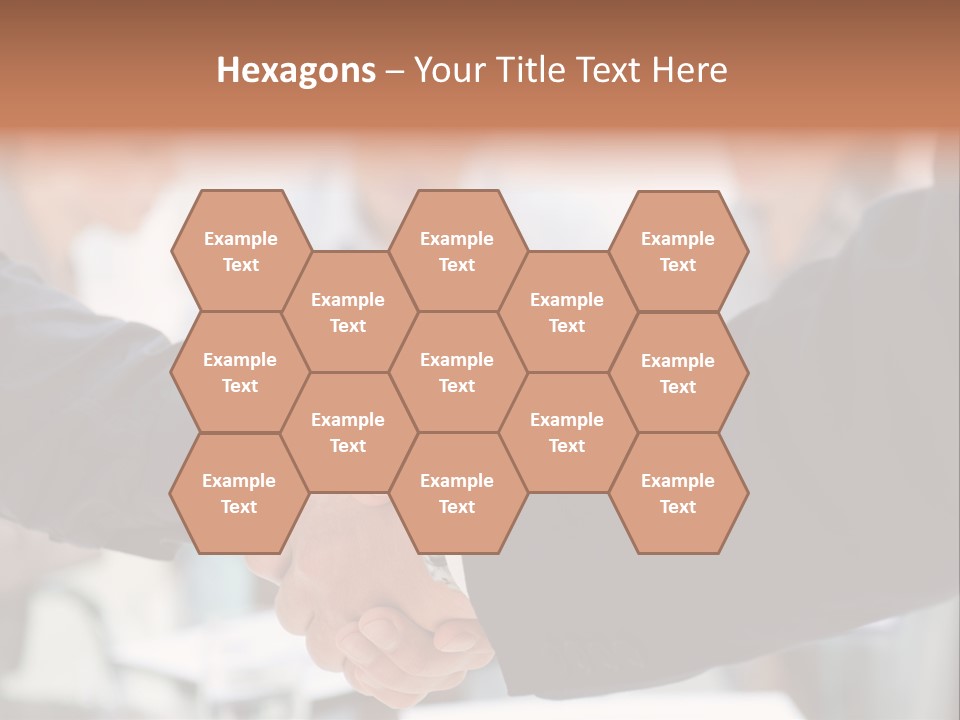 Suit Shaking Businessman PowerPoint Template