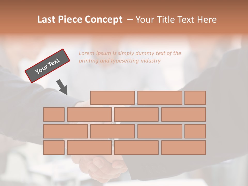 Suit Shaking Businessman PowerPoint Template